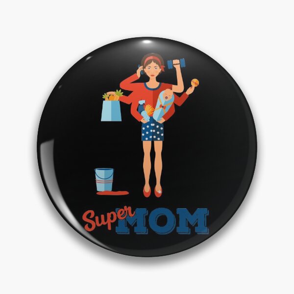 Item preview, Super Mom, Happy Mother's Day designed and sold by ZaydounStark.