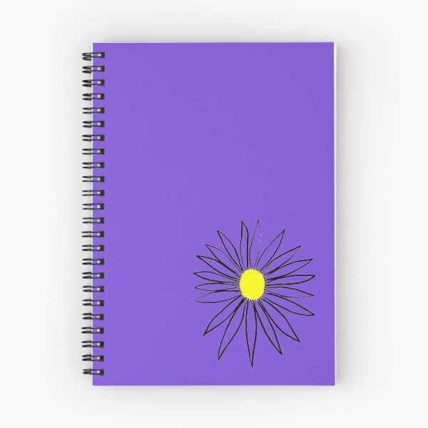Item preview, Daisy Yellow Coneflower Indigo Blue Petals & Background Hand Drawn designed and sold by H3designs.