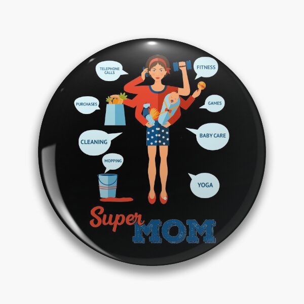 Item preview, Super Mom, Happy Mother's Day designed and sold by ZaydounStark.