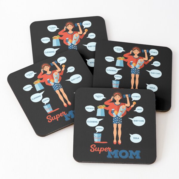 Item preview, Super Mom, Happy Mother's Day designed and sold by ZaydounStark.