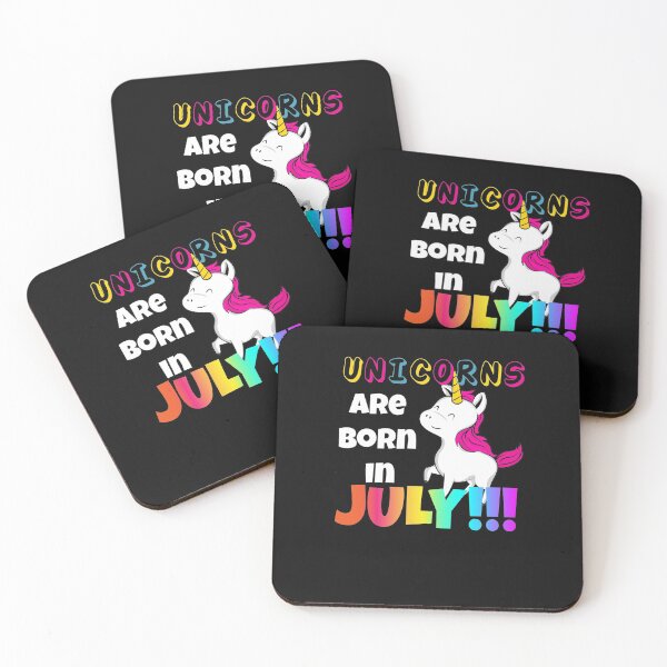 Item preview, Cute Unicorns are Born in July Birthday Gift designed and sold by TrndSttr.
