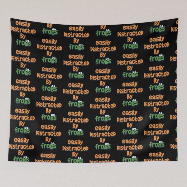 Item preview, easily distracted by frogs designed and sold by pixeldsigns.