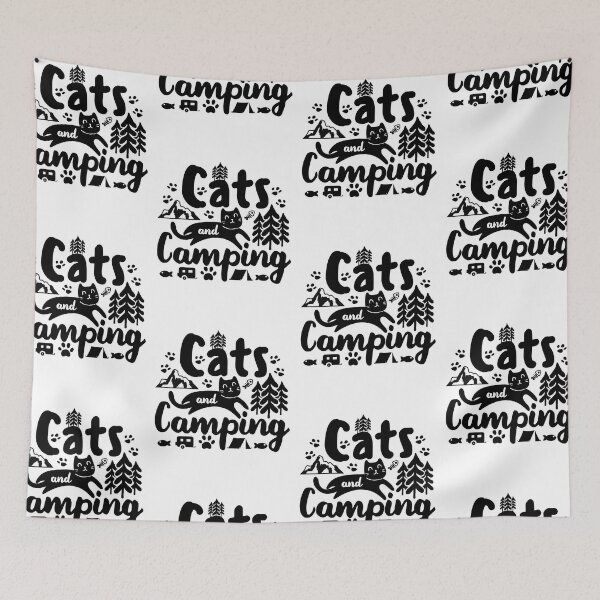 Item preview, Cats And Camping | Happiness Is A Day Spent Outdoors With My Cat designed and sold by GravitiTees.