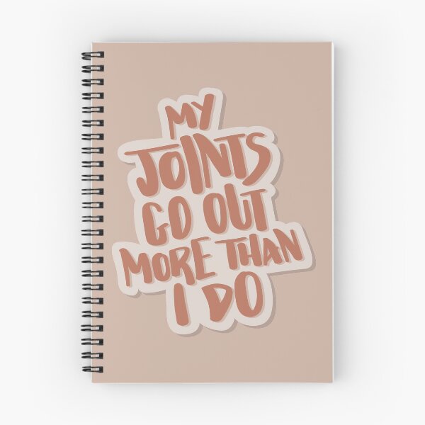 Item preview, My Joints Go Out More Than I Do Hand Lettered Quote designed and sold by BexGrimwood.