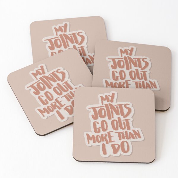 Item preview, My Joints Go Out More Than I Do Hand Lettered Quote designed and sold by BexGrimwood.