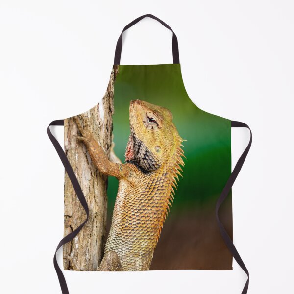 Item preview, Chameleon Agamids Changeable Lizard Calotes versicolor while crawling in a tree with a very smooth nature background designed and sold by Artsy Boulevard.