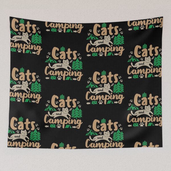 Item preview, Cats And Camping | My Cat Loves To Camp designed and sold by GravitiTees.