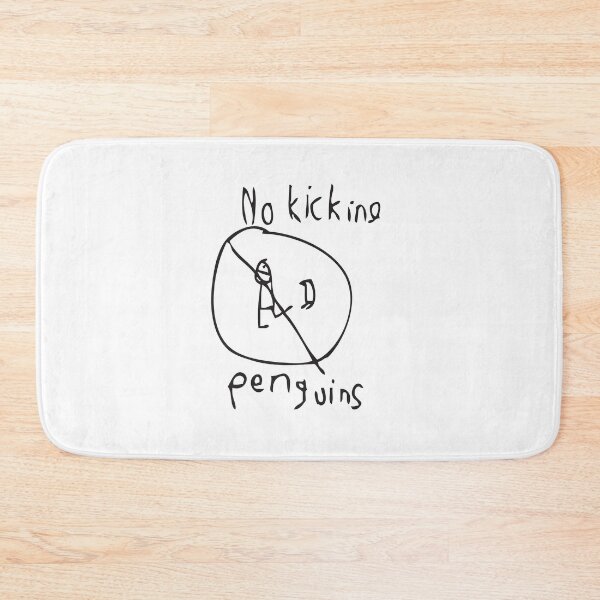 Item preview, NO KICKING PENGUINS by Bruce Ashman Baker designed and sold by Bruce ALMIGHTY Baker.