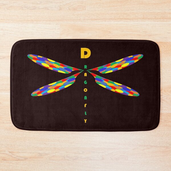 Item preview, Multi-coloured Dragonfly On Black designed and sold by Boakes-Digital.