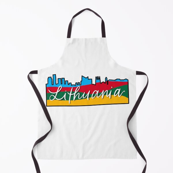 Item preview, Lithuania color block skyline Baltic Eastern Europe heritage graphic designed and sold by Cedarrue.