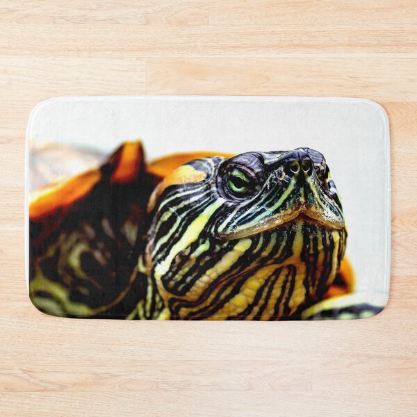 Item preview, Macro close up focus shot of a Painted Turtle on a pond designed and sold by Artsy Boulevard.