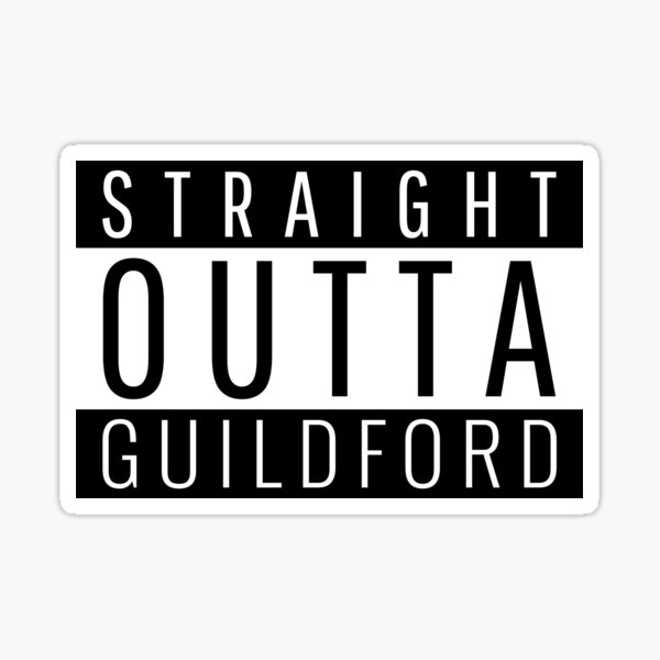 Item preview, Straight Outta Guildford Surrey  designed and sold by Teelogic.