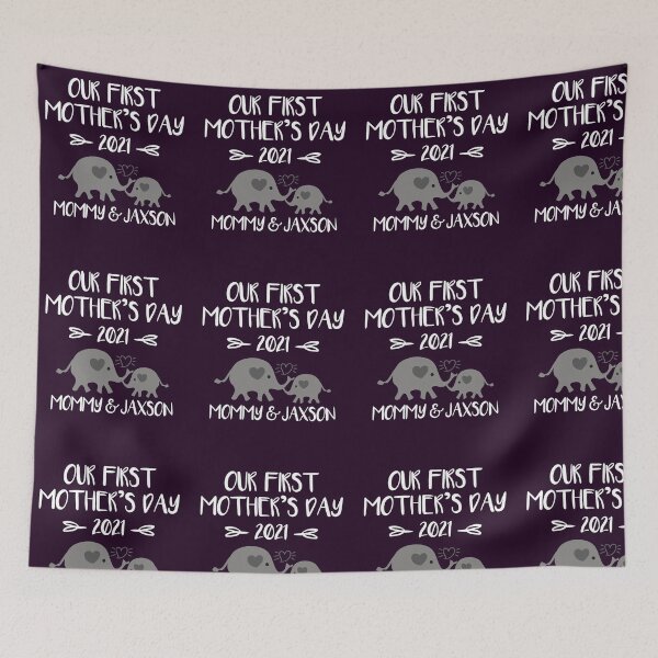 Item preview, Our First Mother's Day 2021 Mommy Elephant  designed and sold by saztech.