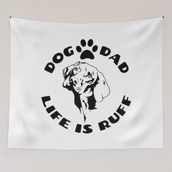 Item preview, Dog Dad Life Is Ruff Design designed and sold by Aisle-Six.