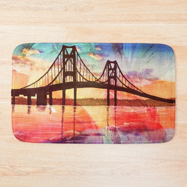 Item preview, Mackinac Bridge Color Splash designed and sold by SistersInArtN.