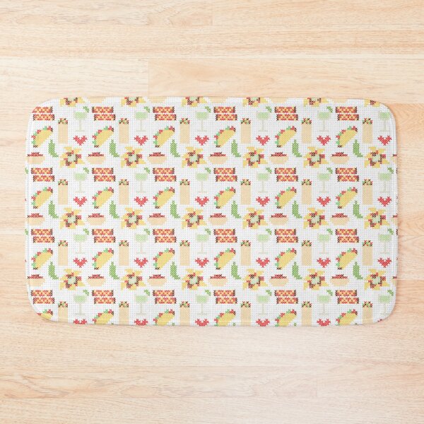 Item preview, Mexican food cross stitch designed and sold by MeganFuryArt.