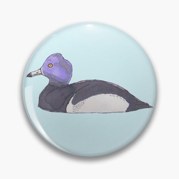 Item preview, Ring-necked Duck bird species watercolor art designed and sold by TheWaterBirds.