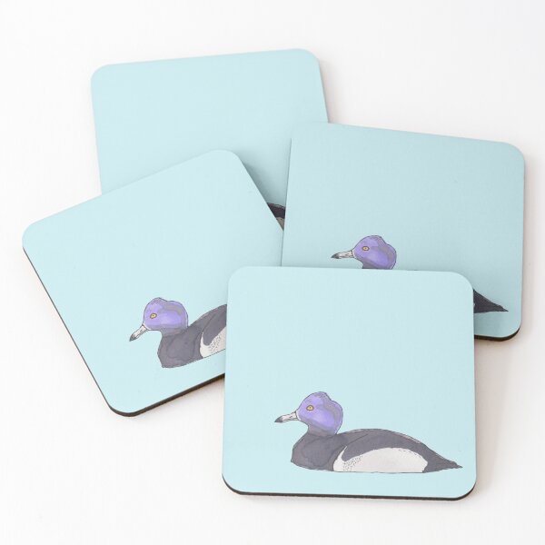 Item preview, Ring-necked Duck bird species watercolor art designed and sold by TheWaterBirds.
