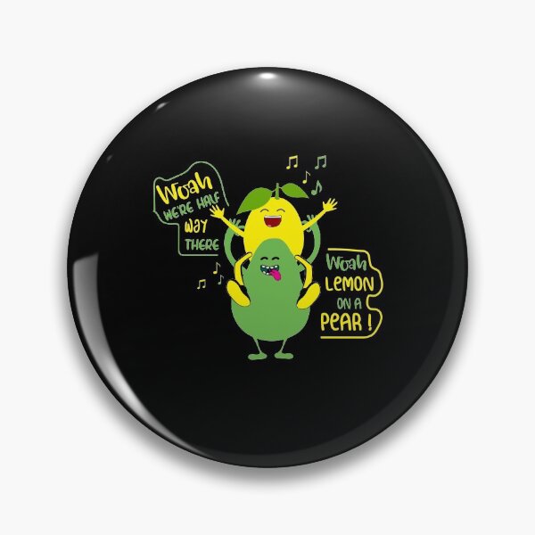Item preview, Funny Foodie Lyric lemon on a pear - gift for classic song lovers designed and sold by NinouShop.