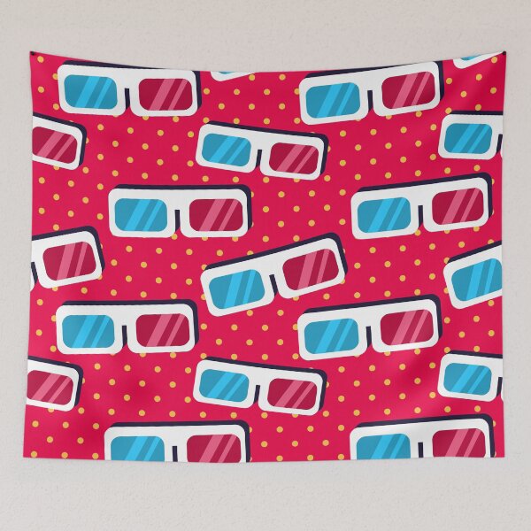 Item preview, 3d glasses seamless pattern designed and sold by werezu.