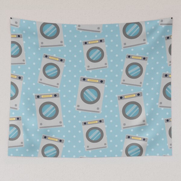 Item preview, washing machine seamless pattern  designed and sold by werezu.