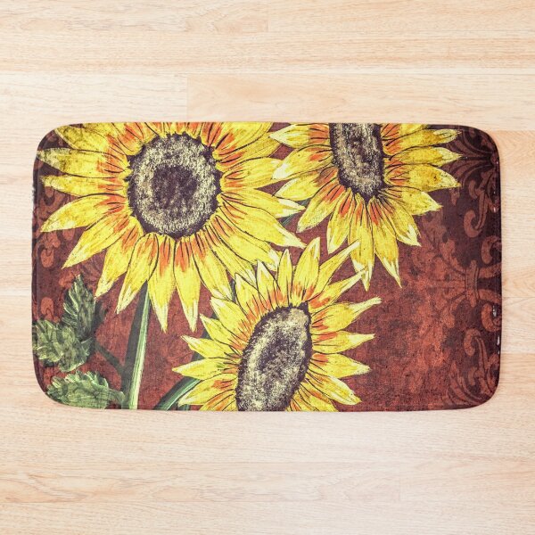 Item preview, Sunflowers and Butterfly with Red Filigree designed and sold by SistersInArtN.