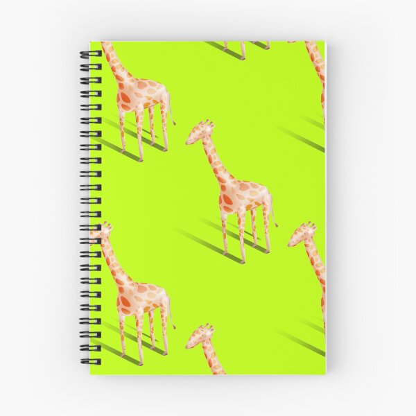 Item preview, Cute giraffe seamless pattern on pop color background. Safari wild animal background. Isometric and isolated. designed and sold by TropicalHut.