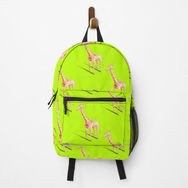 Item preview, Cute giraffe seamless pattern on pop color background. Safari wild animal background. Isometric and isolated. designed and sold by TropicalHut.