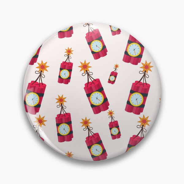 Item preview, tnt explosion dynamite bomb seamless pattern designed and sold by werezu.