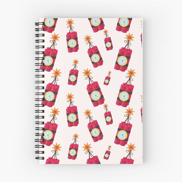 Item preview, tnt explosion dynamite bomb seamless pattern designed and sold by werezu.