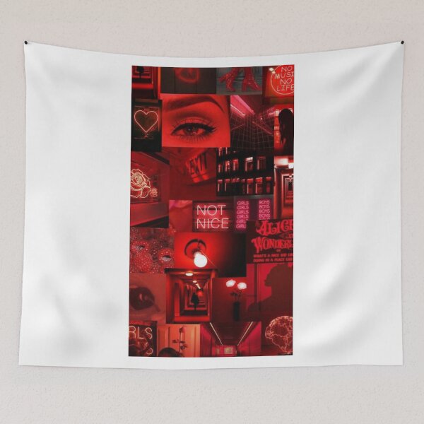 Item preview, red aesthetic collage  designed and sold by stickscrunch.