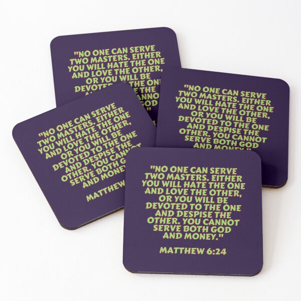 Item preview, Bible Verse Matthew 6:24 designed and sold by Prayingwarrior.