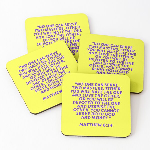 Item preview, Bible Verse Matthew 6:24 designed and sold by Prayingwarrior.