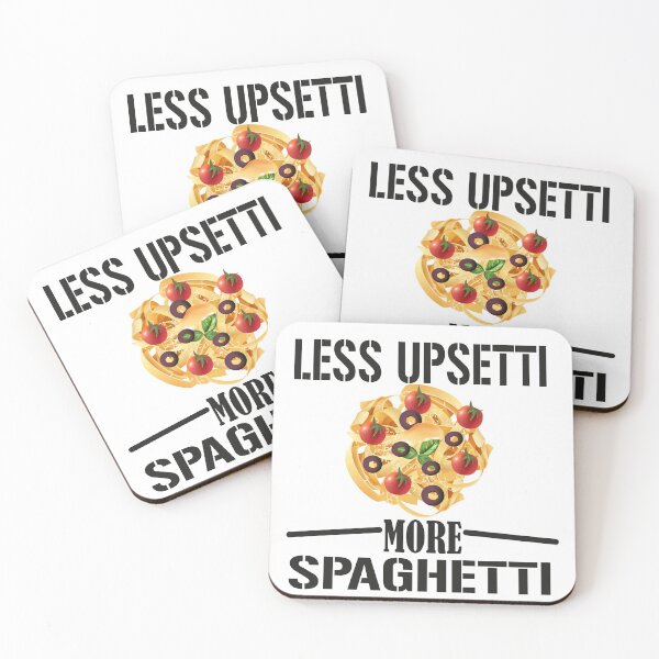 Item preview, less upsetti more spaghrtti - pasta lover designed and sold by ELEVATE  SHOP.