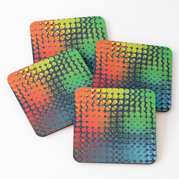 Item preview, Retro polka dots geometric multicolor seamless pattern designed and sold by cutecrazytshirt.