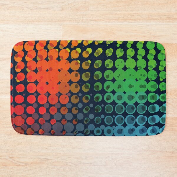 Item preview, Retro polka dots geometric multicolor seamless pattern designed and sold by cutecrazytshirt.
