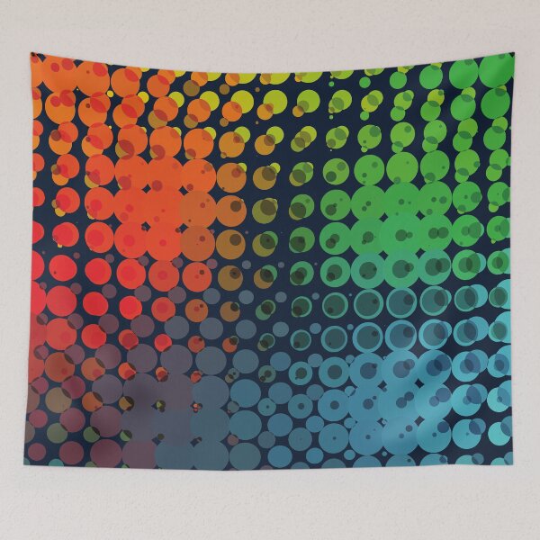 Item preview, Retro polka dots geometric multicolor seamless pattern designed and sold by cutecrazytshirt.