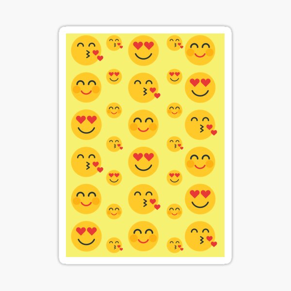 Kiss Emoji Stickers Redbubble