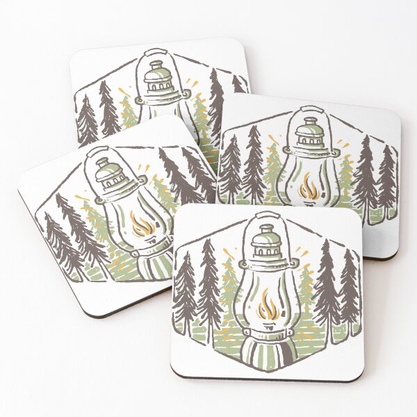 Item preview, Camp Lantern in the Woods Monoline designed and sold by VerboShop.