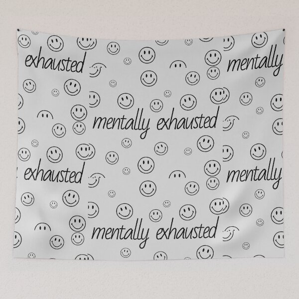 Item preview, mentally exhausted designed and sold by caromartiiinez.