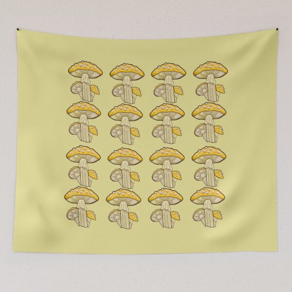 Item preview,  Yellow Mushroom Pattern designed and sold by TheDoggoDraws.
