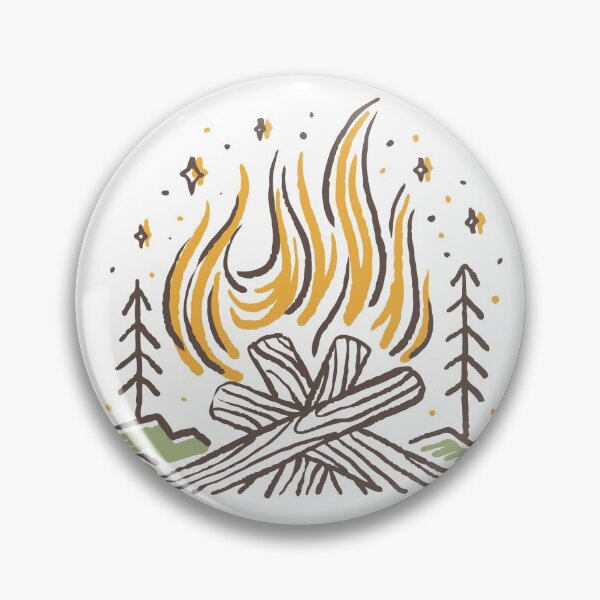 Artikelvorschau, Lagerfeuer im Naturlager Monoline entworfen und verkauft von VerboShop.