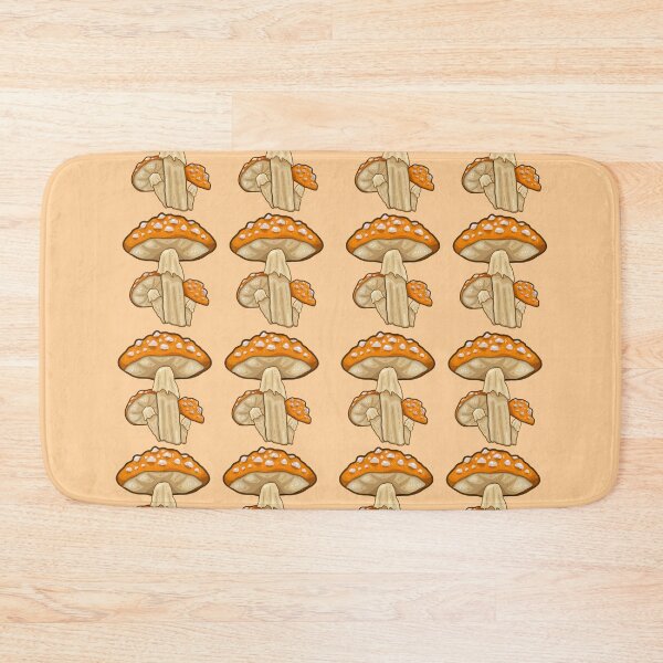 Item preview, Orange Mushroom Pattern designed and sold by TheDoggoDraws.