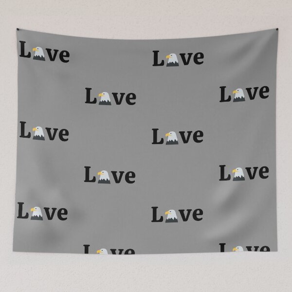Item preview, Love Eagle Bird, I Love Eagles, patterned designed and sold by JRice66.