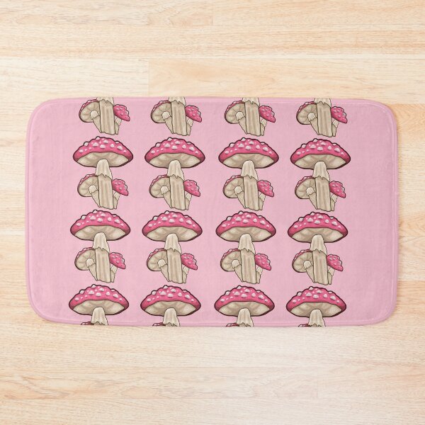 Item preview, Pink Mushroom Pattern designed and sold by TheDoggoDraws.