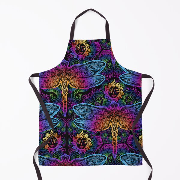 Artikelvorschau, Dragon Psychedelic Libellen Lotus Pflanzenmuster entworfen und verkauft von Spaceshipsells.