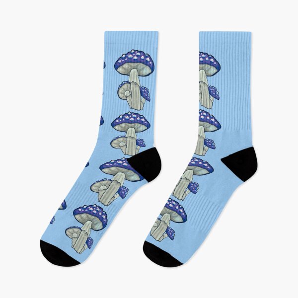 Item preview, Blue Mushroom Pattern designed and sold by TheDoggoDraws.