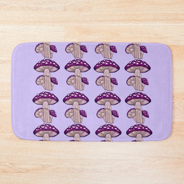 Item preview, Purple Mushroom Pattern designed and sold by TheDoggoDraws.