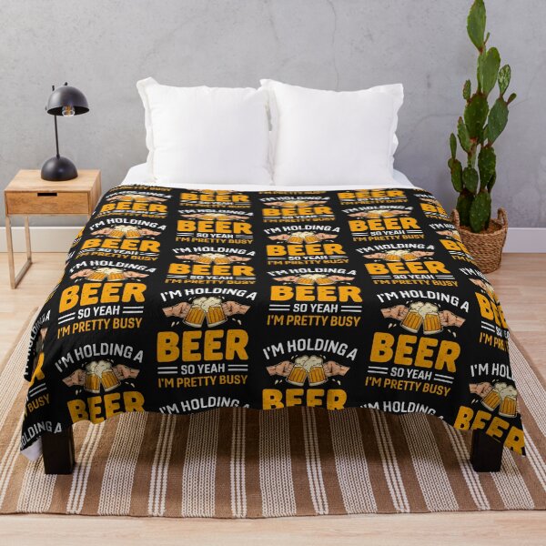 Item preview, Busy Holding a Beer-funny gift idea for beer lovers designed and sold by BRtisticDesigns.