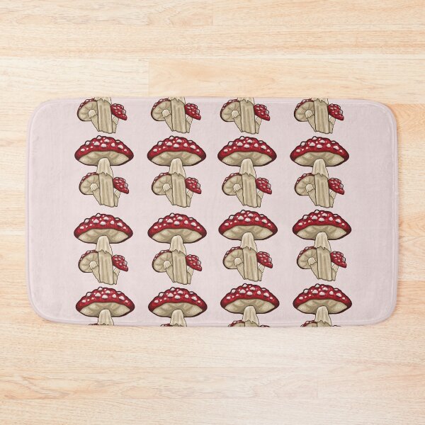 Item preview, Red Mushroom Pattern designed and sold by TheDoggoDraws.